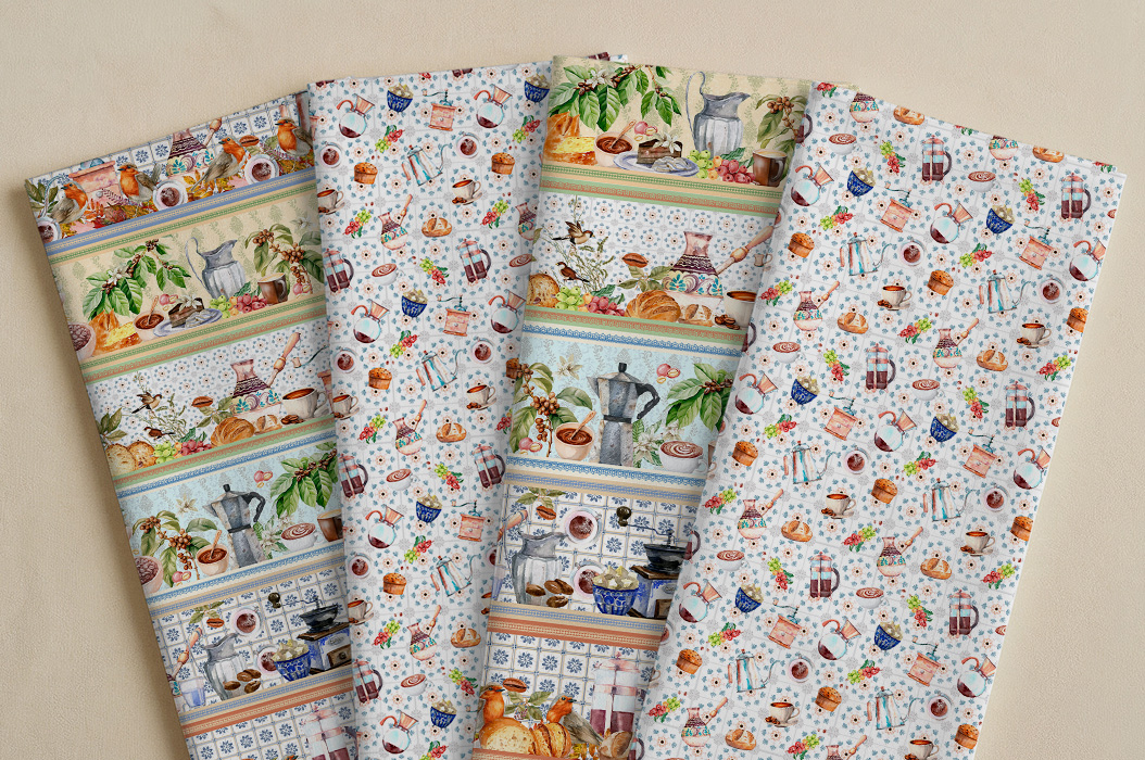 Portuguese Coffee Fabrics Collection